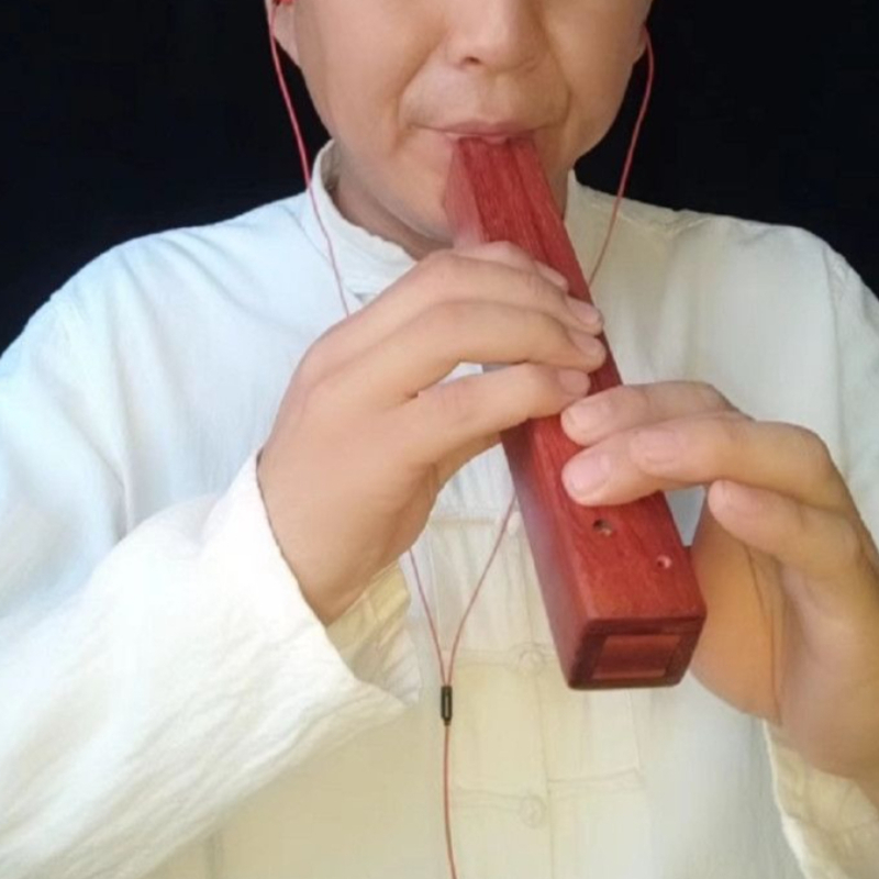 Musical Instrument Xun - Flauta Curta Portátil de Mogno com