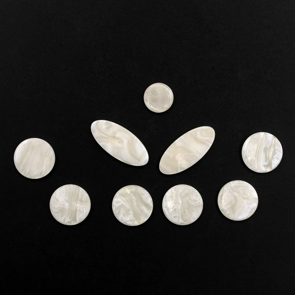 Musical Instrument Oboe - 9 pçs/set saxofone branco escudo chaves