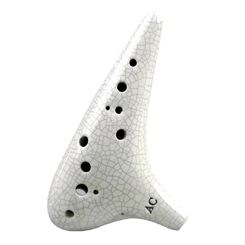 Musical Instrument Xun - FENGYA-Alto C Cerâmica Chave Música Flauta,