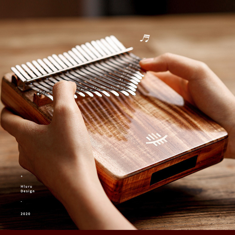 Musical Instrument Names - Hluru-Piano completo de madeira maciça Kalimba
