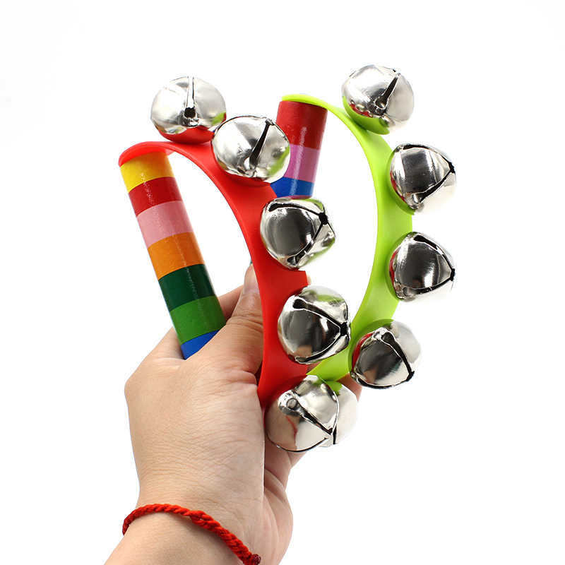 A Musical Instrument You Shake - Sinos de Mão Arco-Íris com Cabo