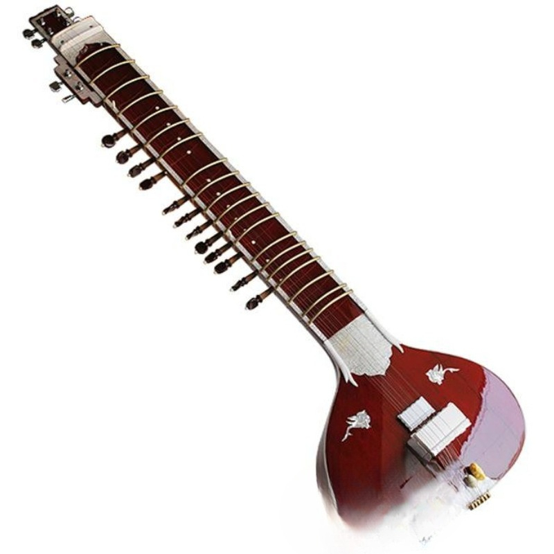 Musical Instrument Sitar - Instrumentos Musicais, Sitar Elétrico, Estojo Rígido