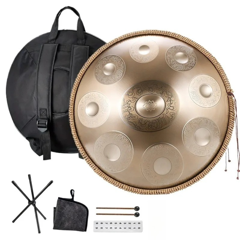 Musical Instrument Handpan - 18 polegadas de aço inoxidável handpan