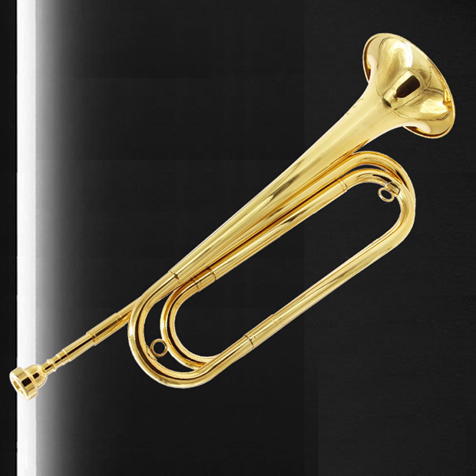 Musical Instrument Bugle - Cavalaria trompete 7C bocal sinal instrumento