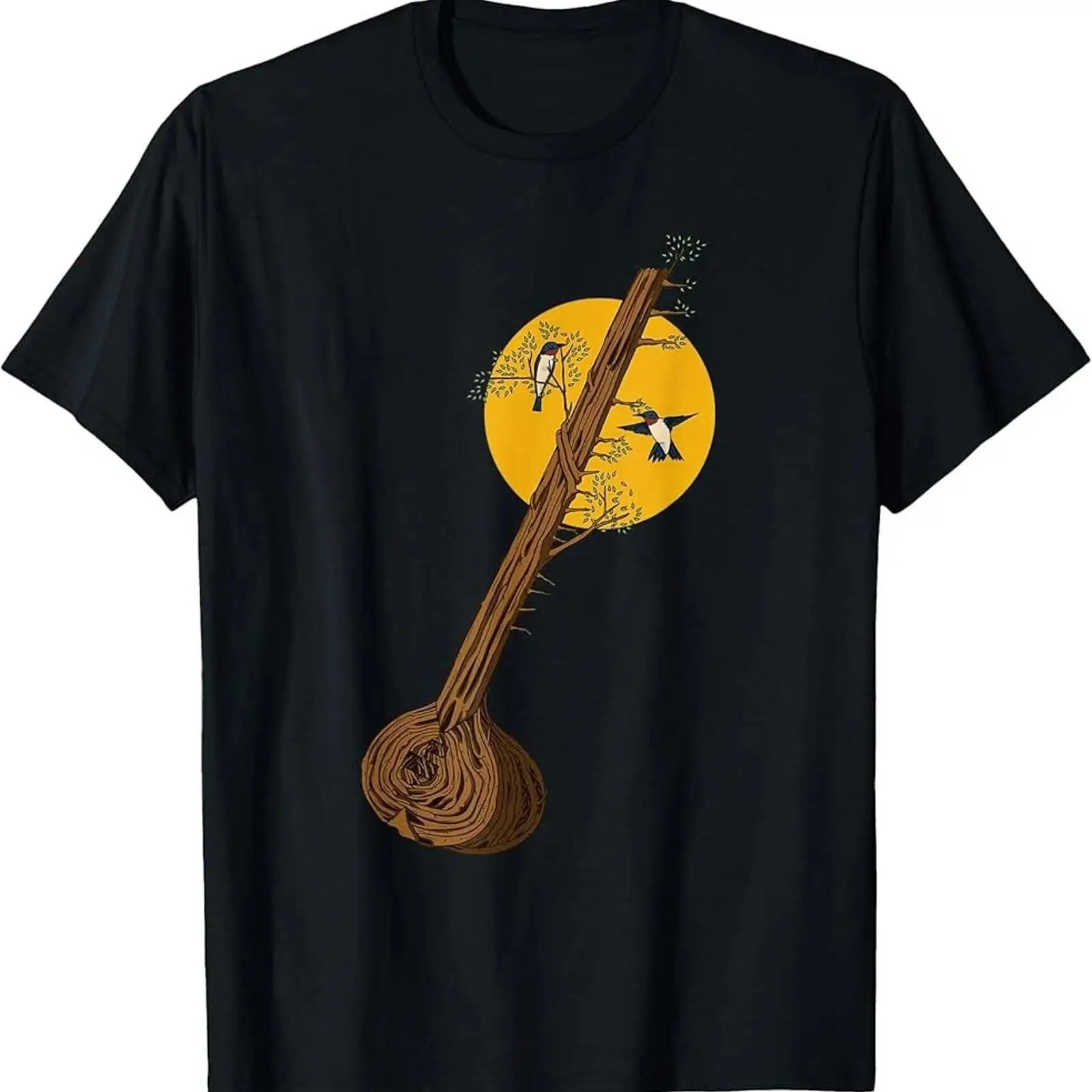 Musical Instrument Sitar - Camiseta Sitar InstrumenT Árvore da Vida,