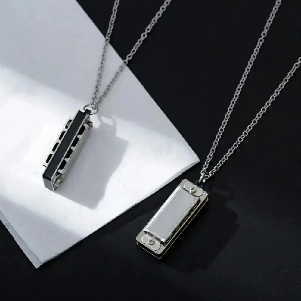 Musical Instrument That You Blow Into - Mini gaita colar masculino e feminino