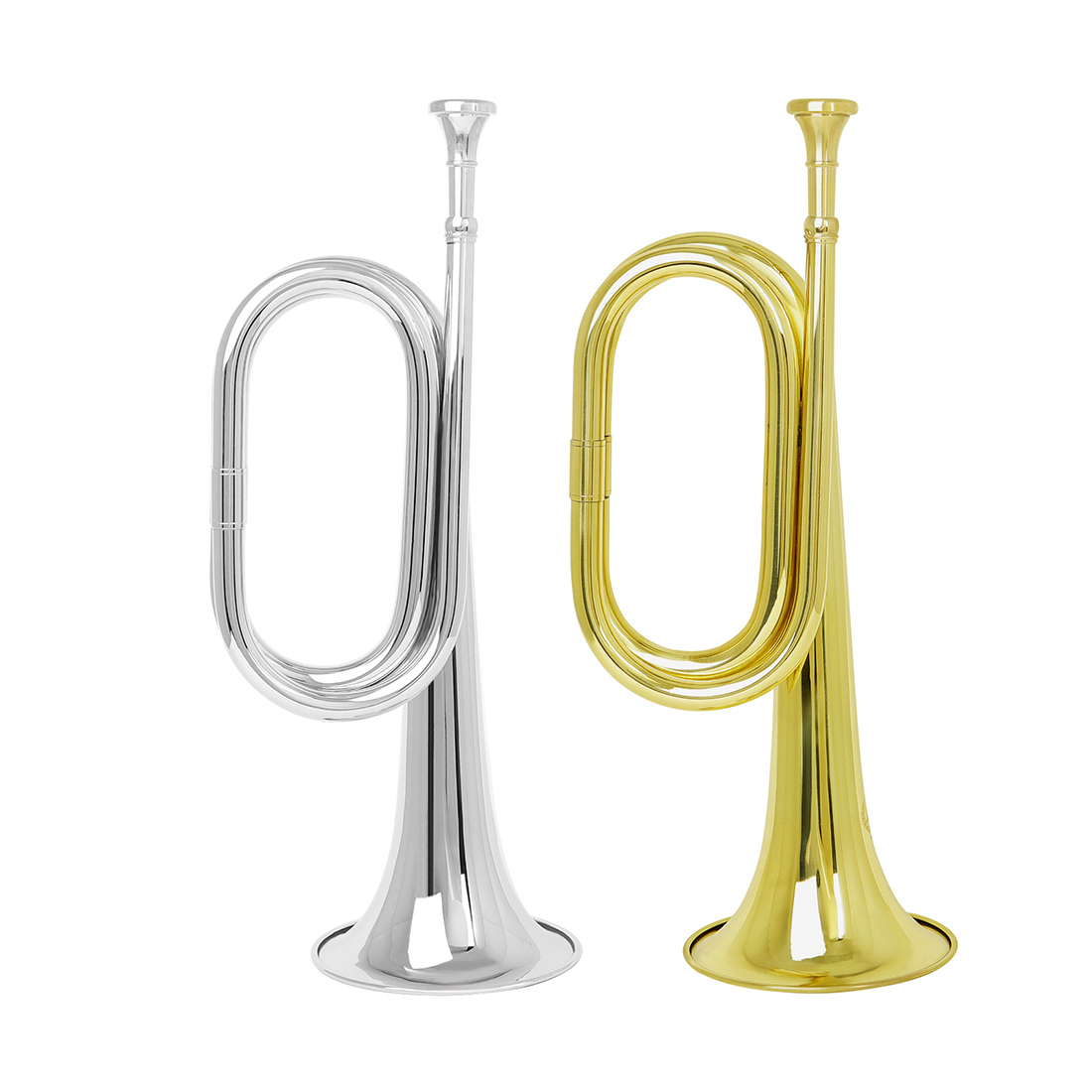 Musical Instrument Bugle - M MBAT-Latão Bell Chamada Trompete, Passo