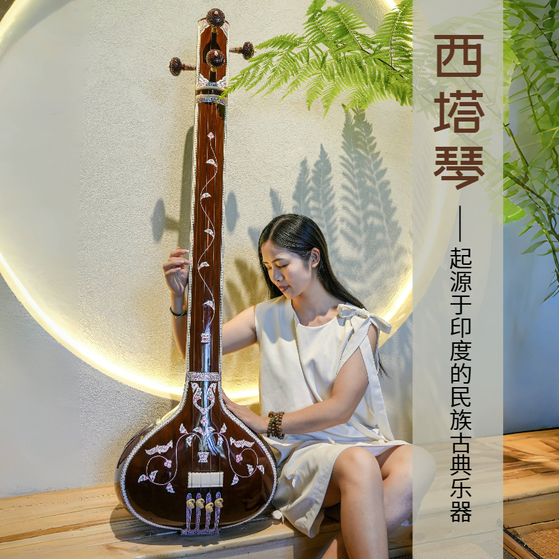 Sitar Artesanal, Instrumento M - Musical Instrument Sitar avaliação e preço