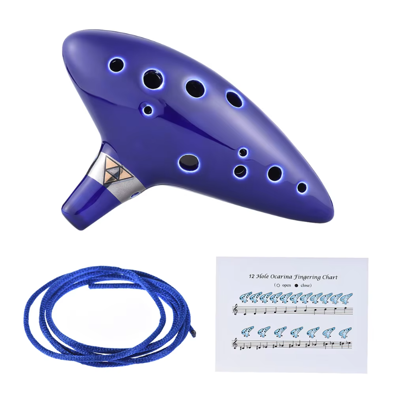 Ocarina de 12 furos em cerâmic - Song With Musical Instrument avaliação e preço