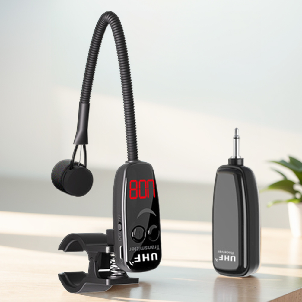 Microfone Sem Fio UHF com Clip - Musical Instrument Flute avaliação e preço