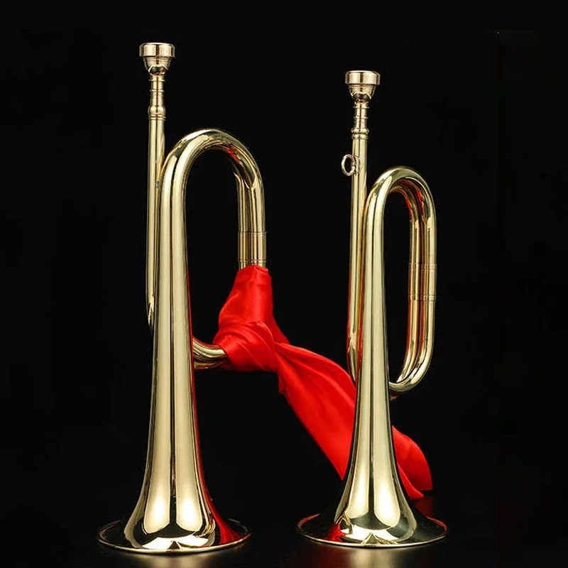 Trompete de latão para criança - Musical Instrument Bugle avaliação e preço