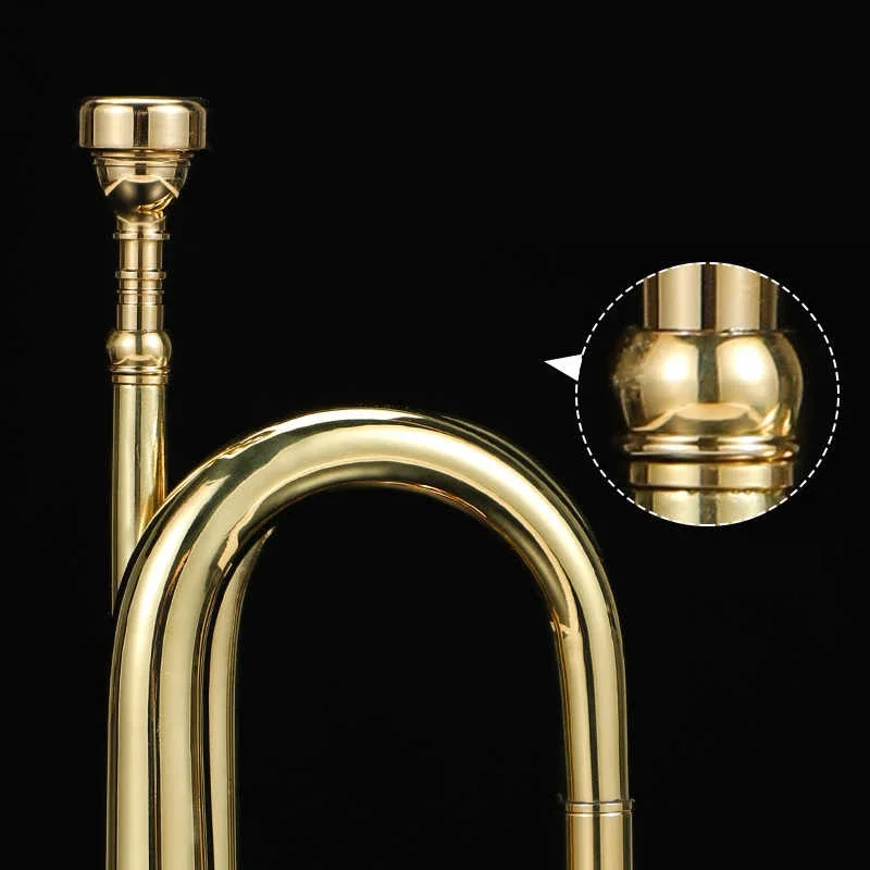 Trompete de latão para criança - Musical Instrument Bugle avaliação e preço