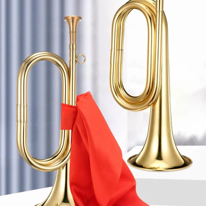Trompete de latão para criança - Musical Instrument Bugle avaliação e preço