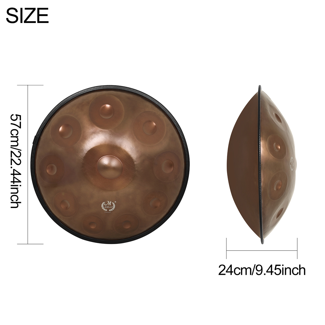 M MBAT Tambor Handpan de Aço d - Musical Instrument Handpan avaliação e preço