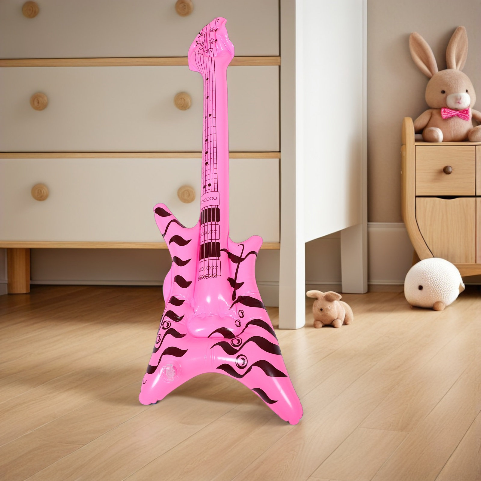 Guitarra Inflável Retrô Anos 8 - Musical Instrument That You Blow Into avaliação e preço