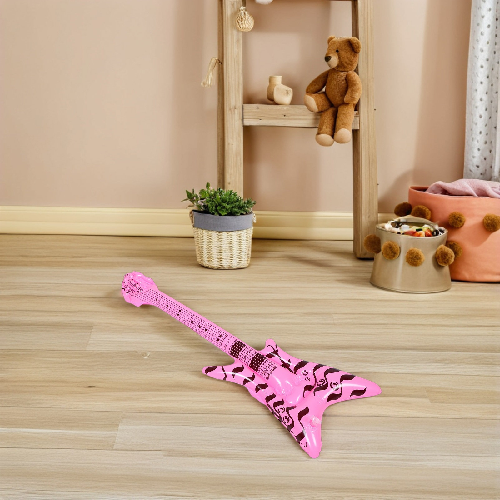 Guitarra Inflável Retrô Anos 8 - Musical Instrument That You Blow Into avaliação e preço