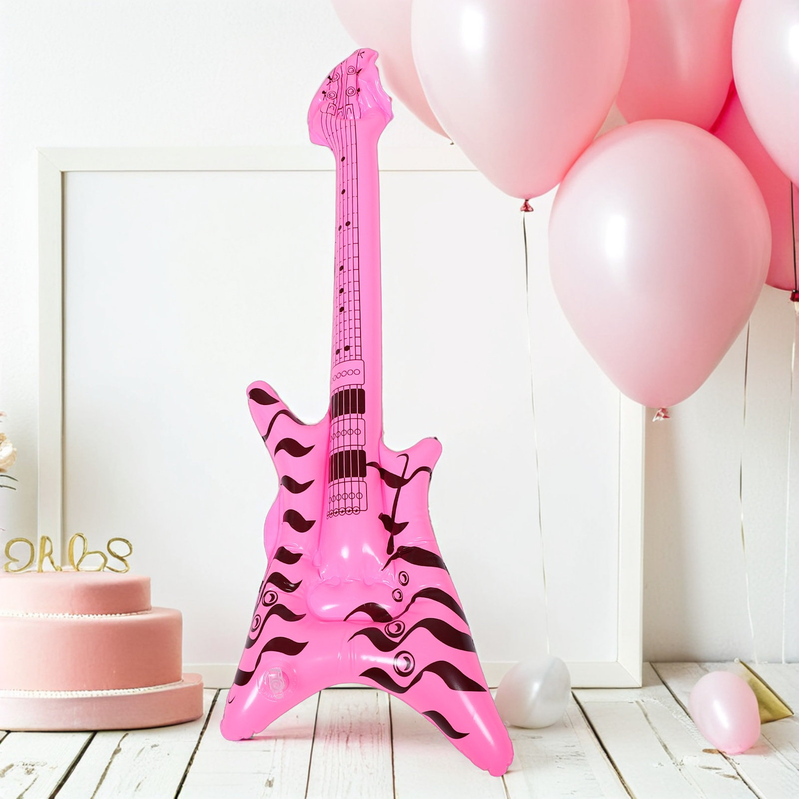 Guitarra Inflável Retrô Anos 8 - Musical Instrument That You Blow Into avaliação e preço