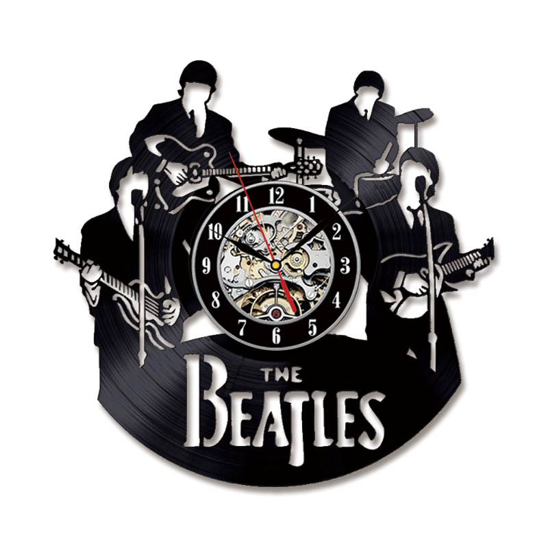 Beatles 3D Vinil Record Relógi - Musical Instrument Recorder avaliação e preço
