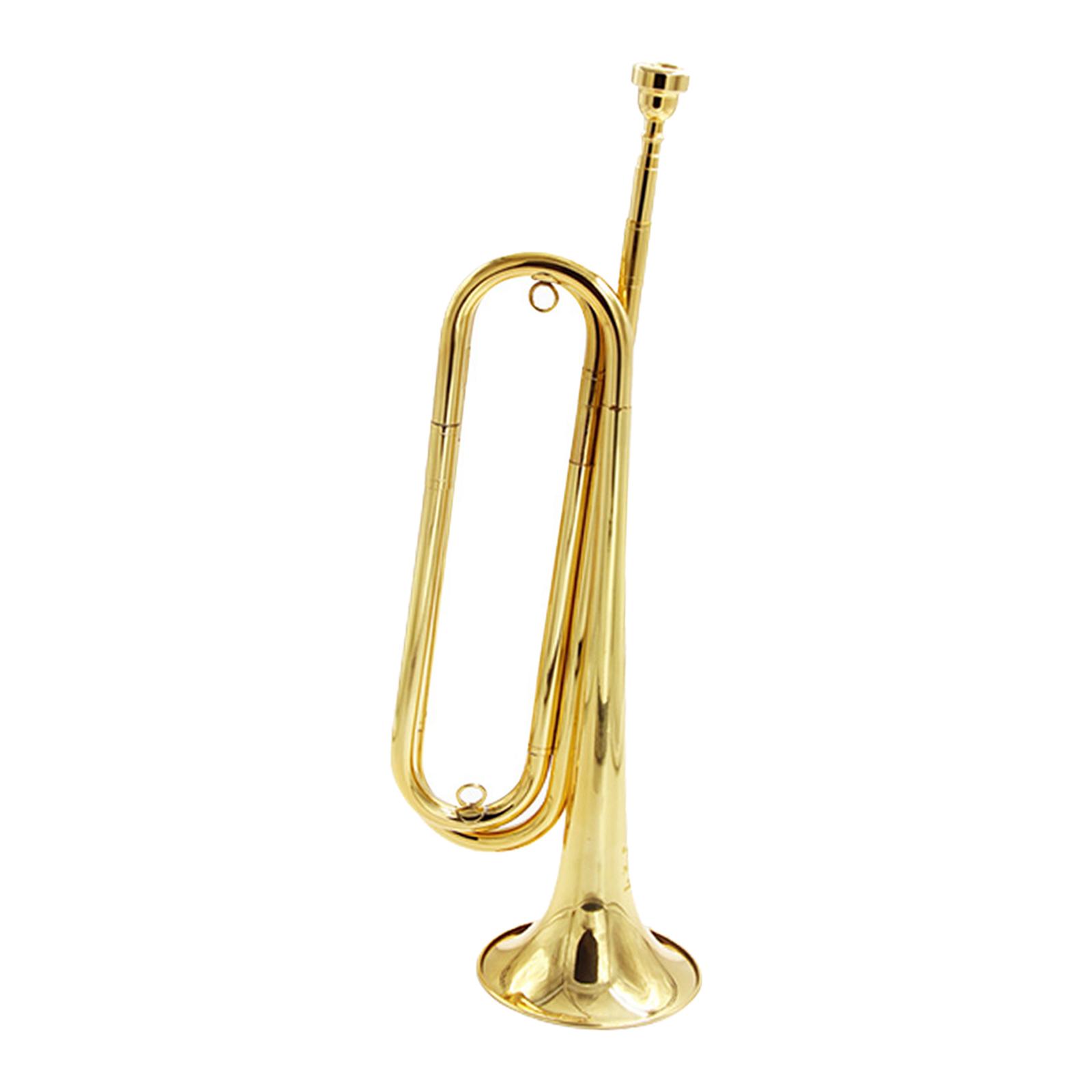 Trompete de cavalaria de corne - Musical Instrument Bugle avaliação e preço