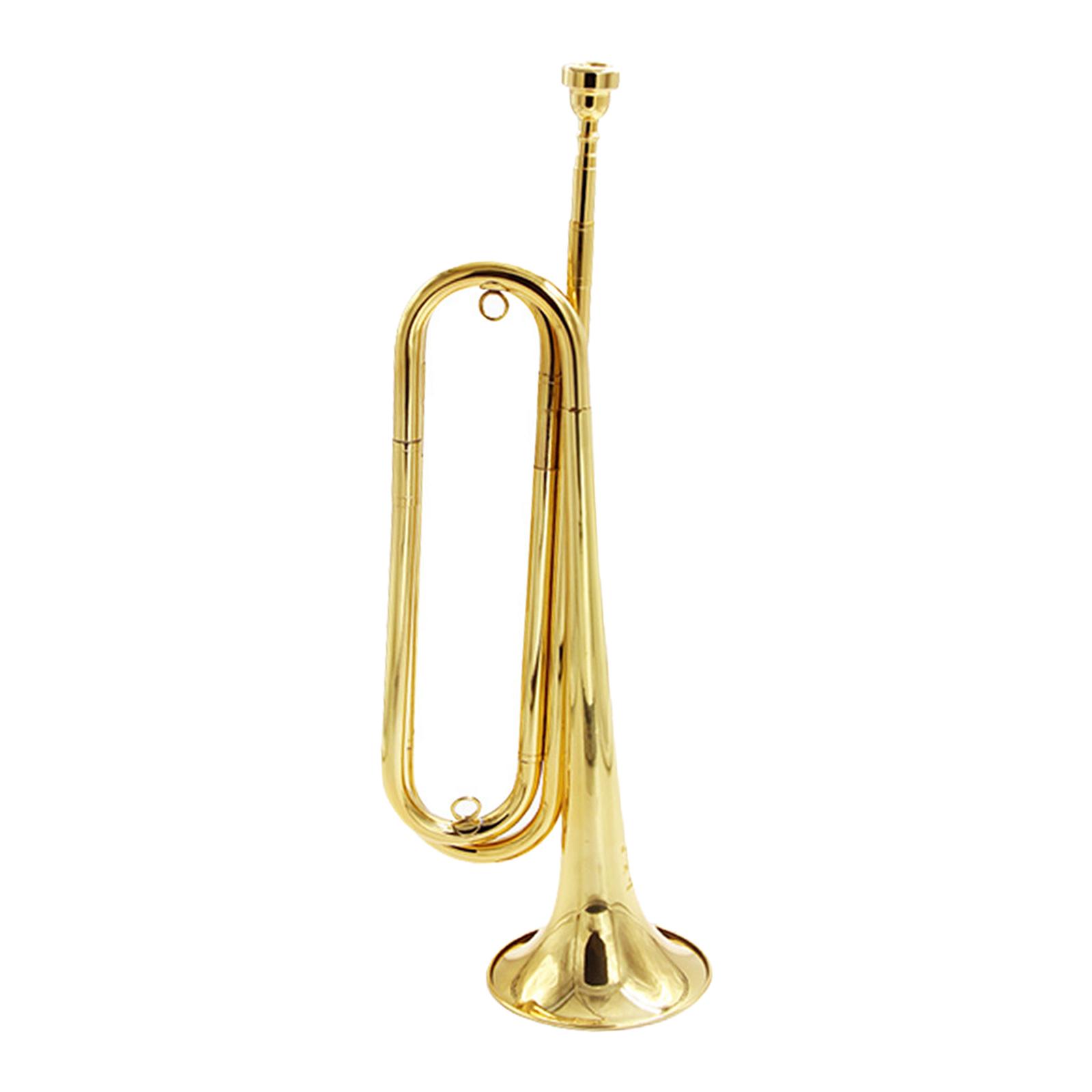 Trompete de cavalaria de corne - Musical Instrument Bugle avaliação e preço