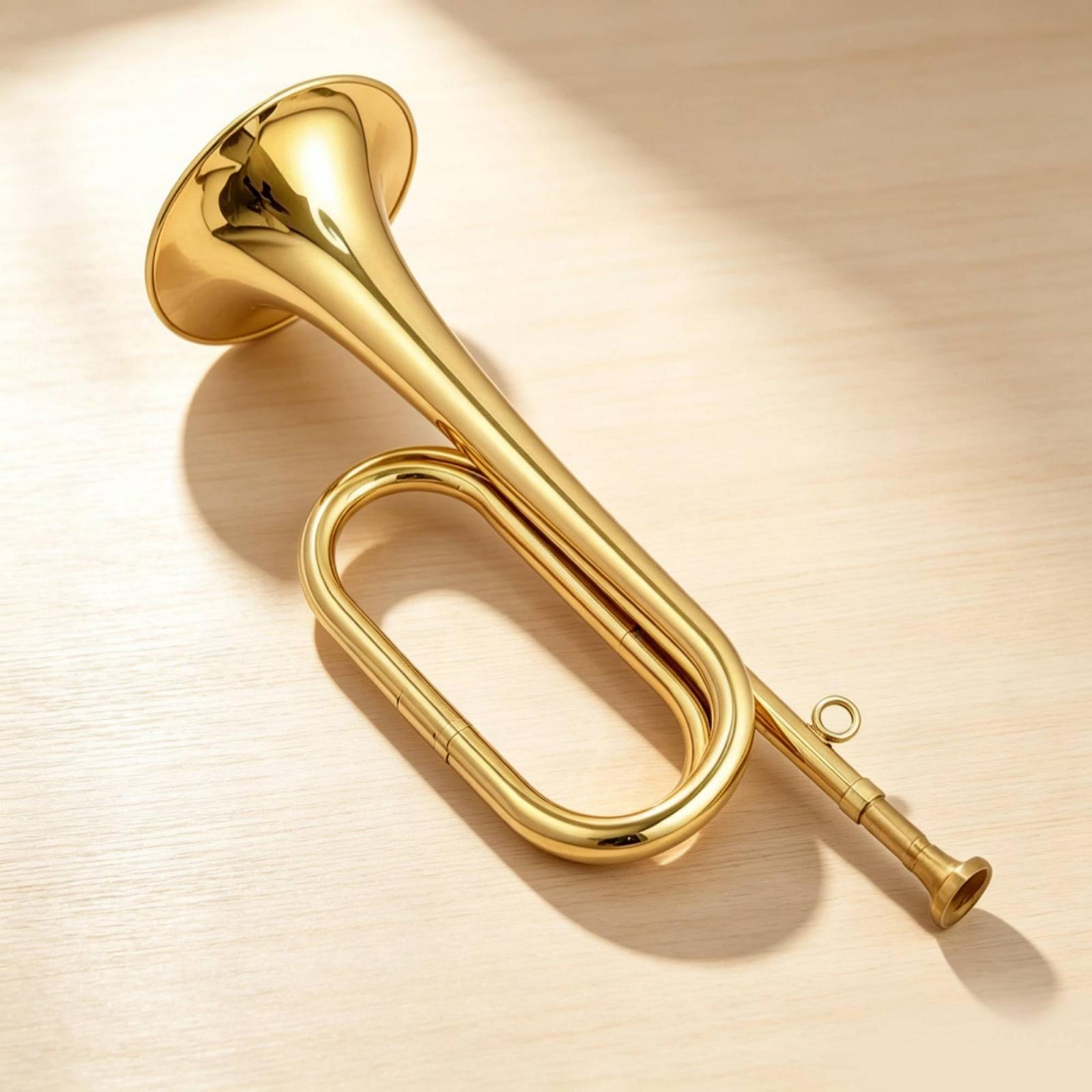 Mini Corneta de Latão Compacta - Musical Instrument Bugle avaliação e preço