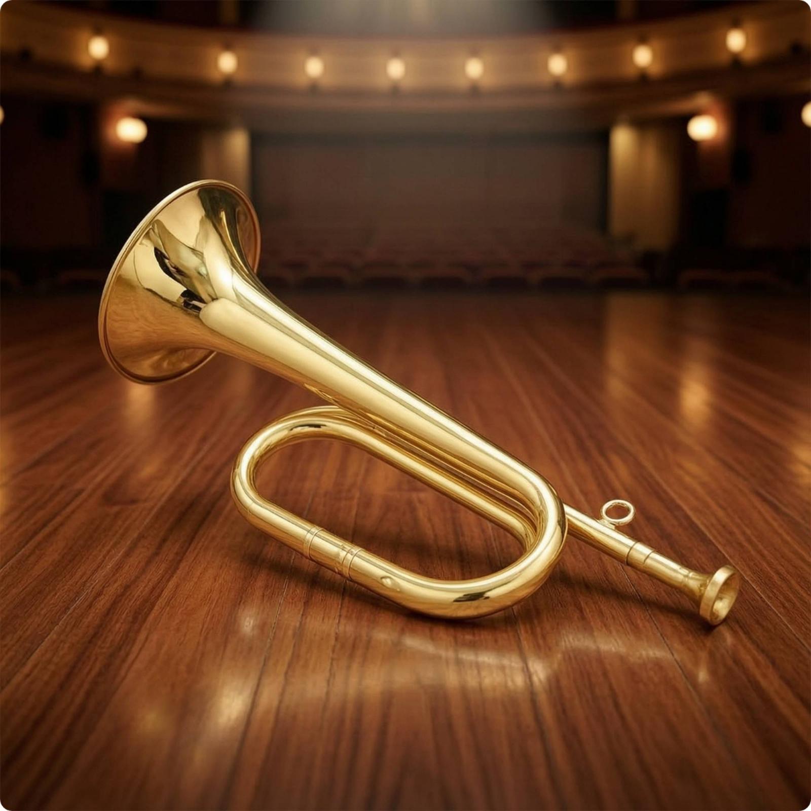 Mini Corneta de Latão Compacta - Musical Instrument Bugle avaliação e preço