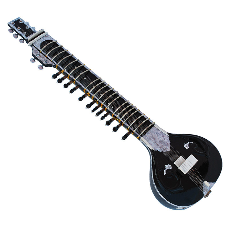Sitar indiano clássico, instru - Musical Instrument Sitar avaliação e preço