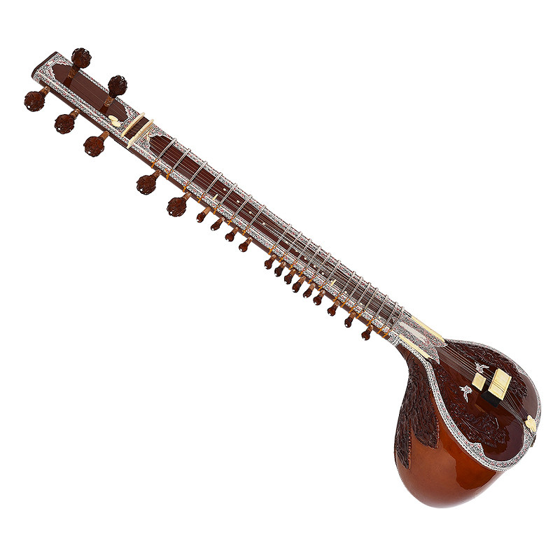 Sitar indiano clássico, instru - Musical Instrument Sitar avaliação e preço