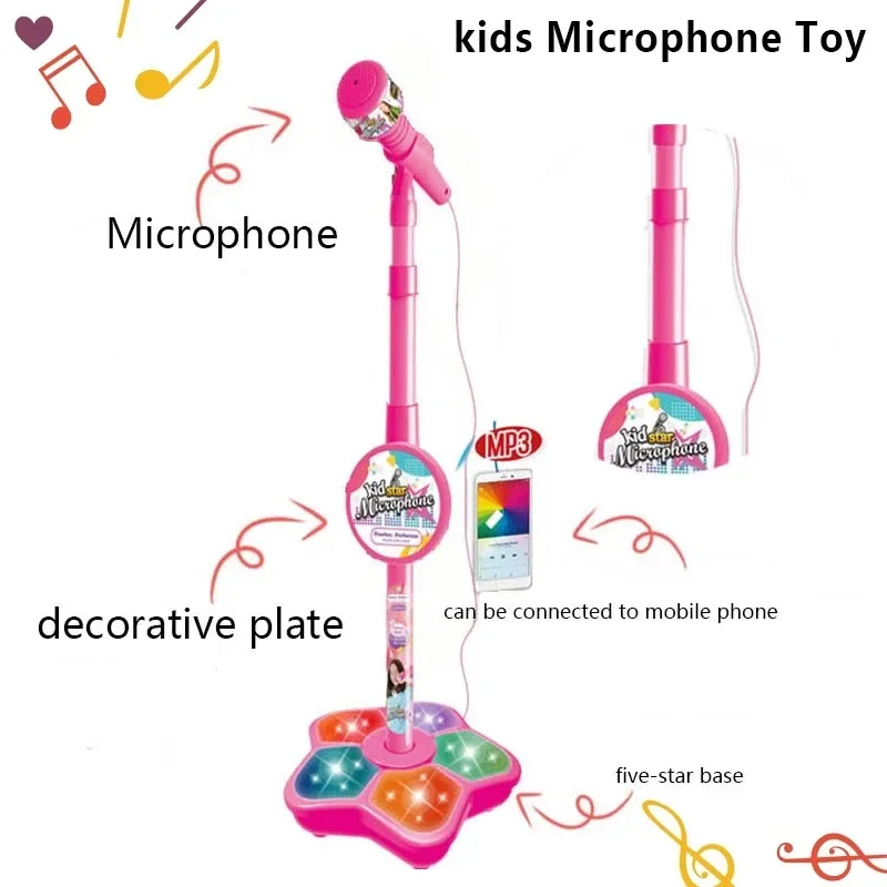 Crianças microfone com suporte - Song With Musical Instrument avaliação e preço
