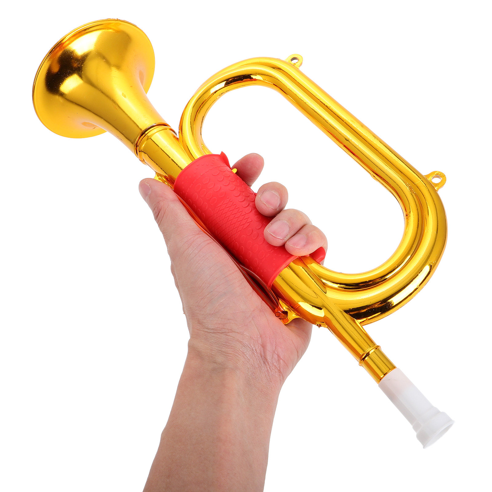 Corneta de Plástico Dourada pa - Musical Instrument Bugle avaliação e preço