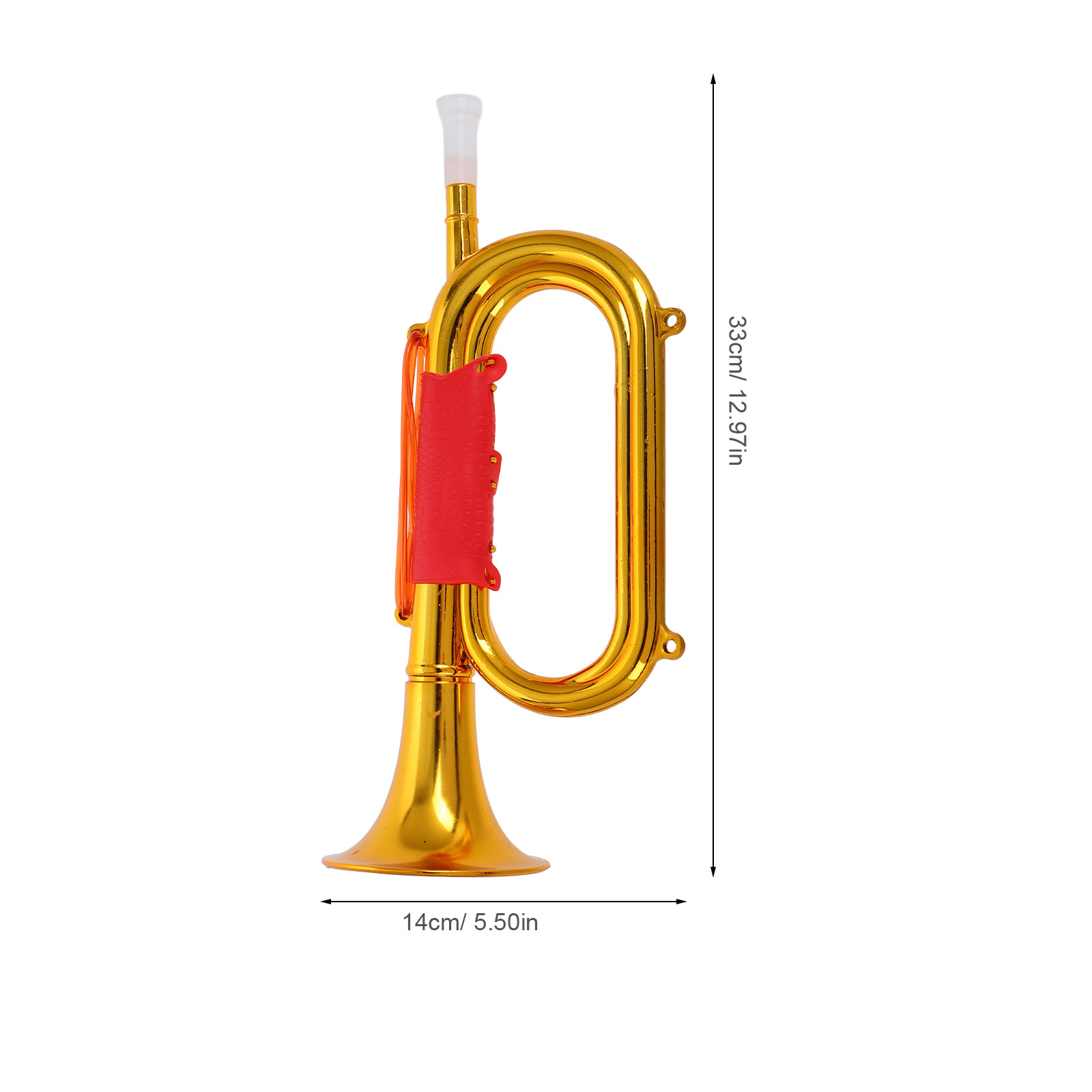 Corneta de Plástico Dourada pa - Musical Instrument Bugle avaliação e preço