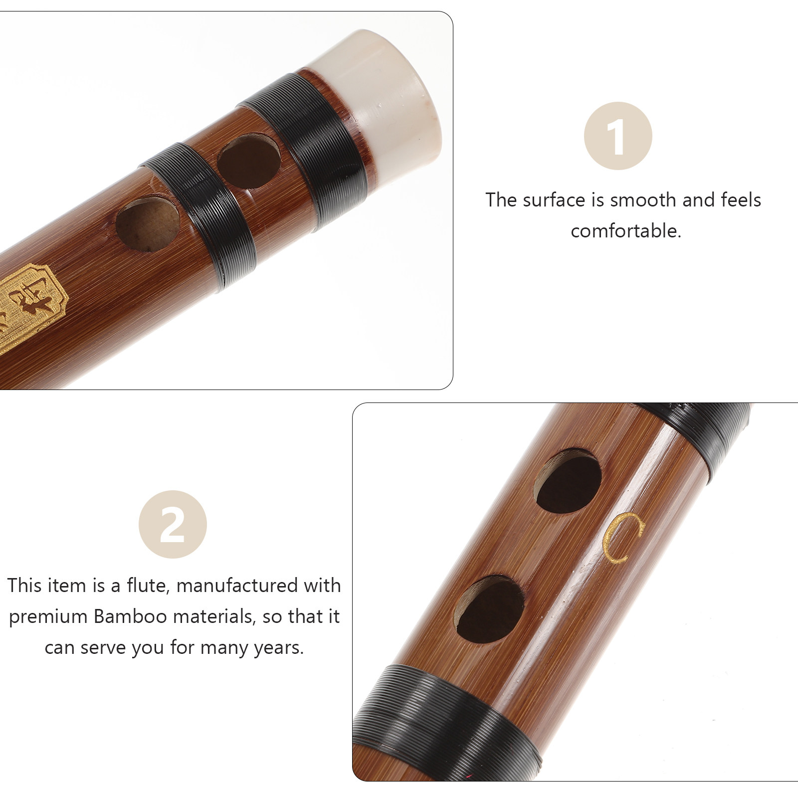 1 Conjunto de Flauta de Bambu  - Musical Instrument That You Blow Into avaliação e preço