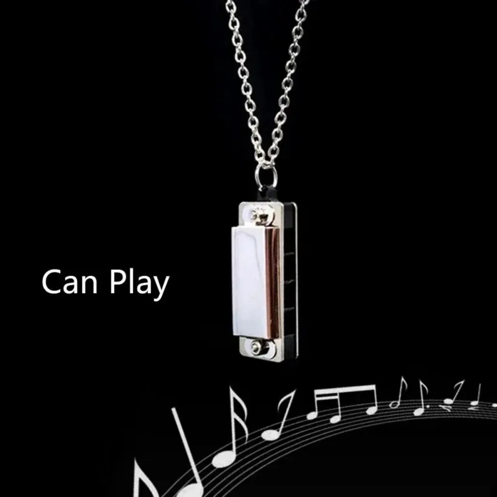 Mini gaita colar masculino e f - Musical Instrument That You Blow Into avaliação e preço
