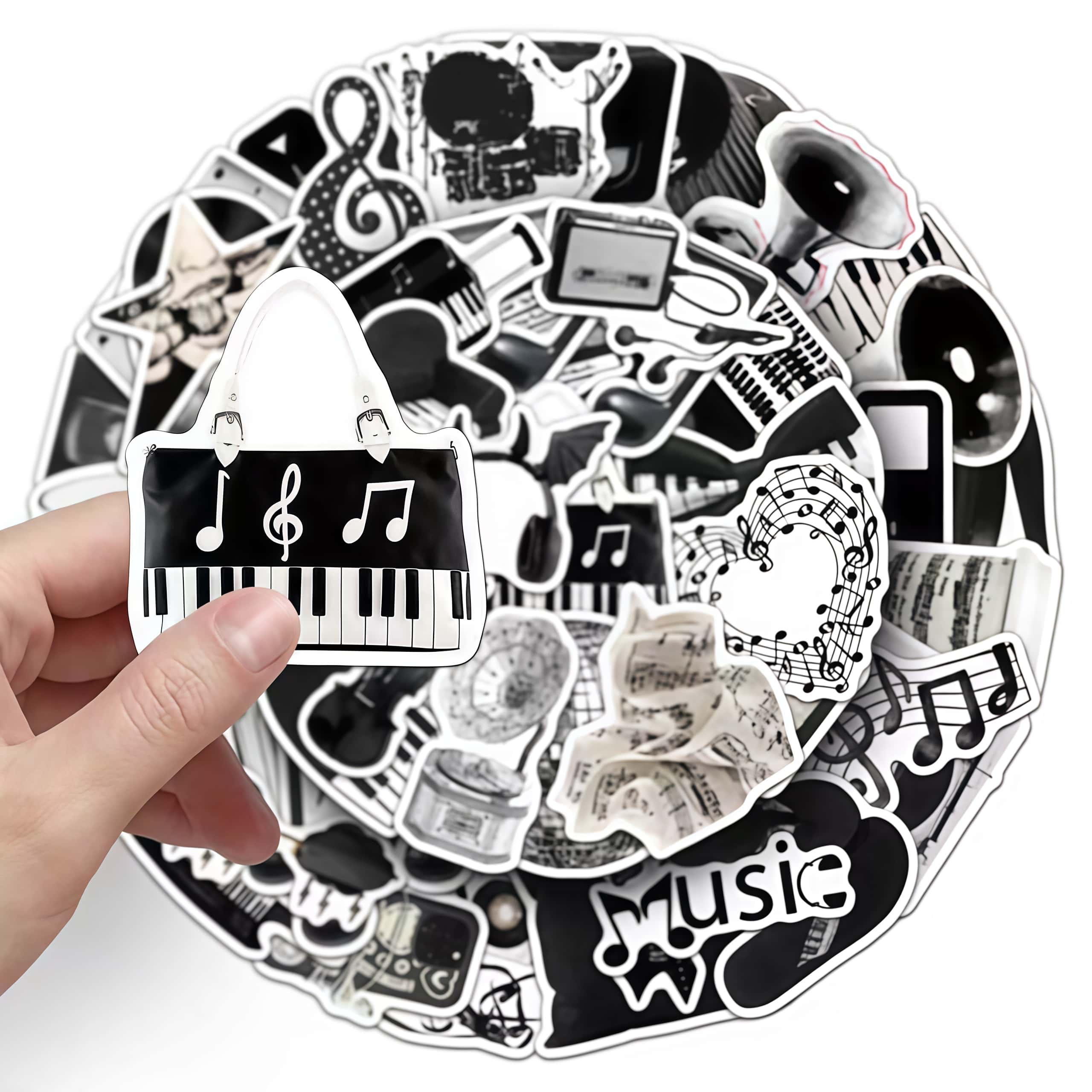 50 Adesivos de Instrumentos Mu - Musical Instrument Names avaliação e preço