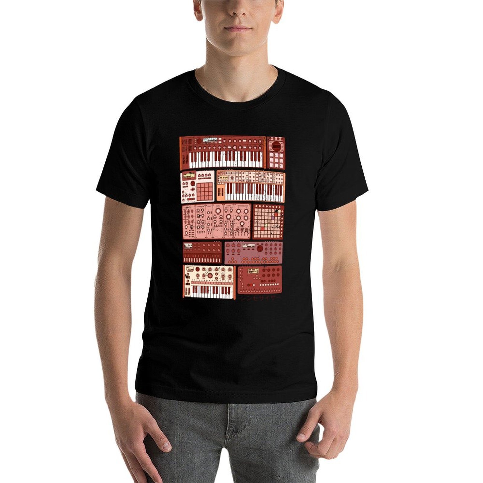 Camiseta casual resistente a m - Musical Instrument Synthesizer avaliação e preço