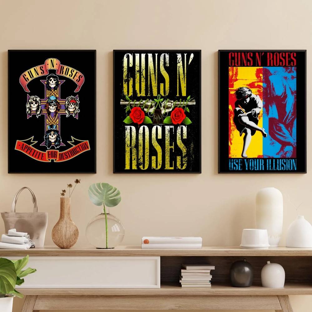G-Guns Rock Band N R-Roses Pos - Musical Instrument Poster avaliação e preço
