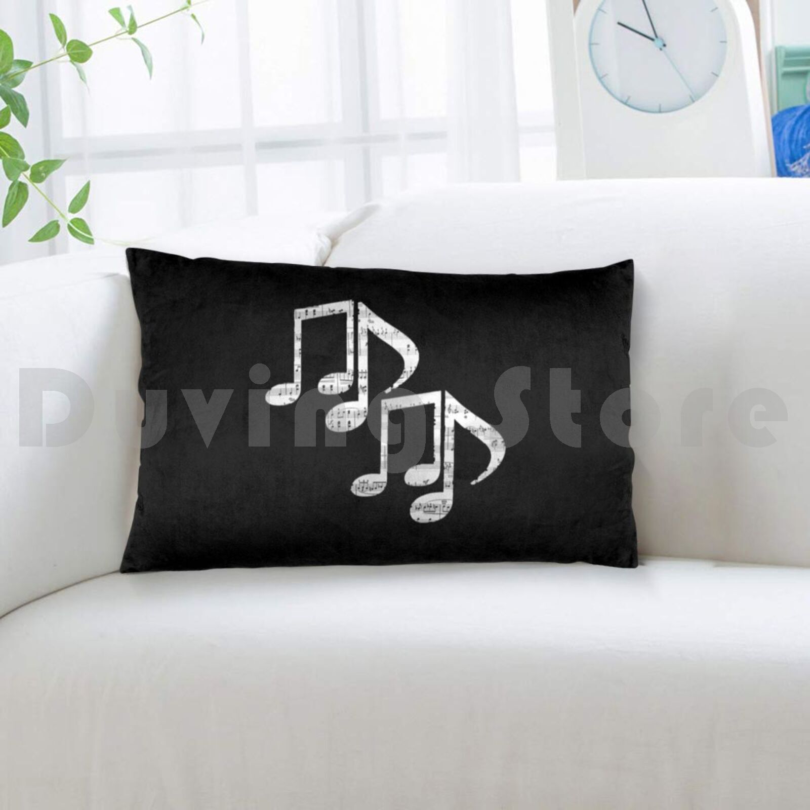 Notas musicais fronha impressa - Song With Musical Instrument avaliação e preço