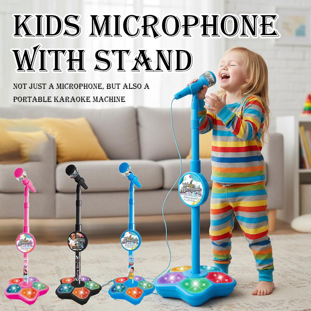 Crianças microfone com suporte - Song With Musical Instrument avaliação e preço