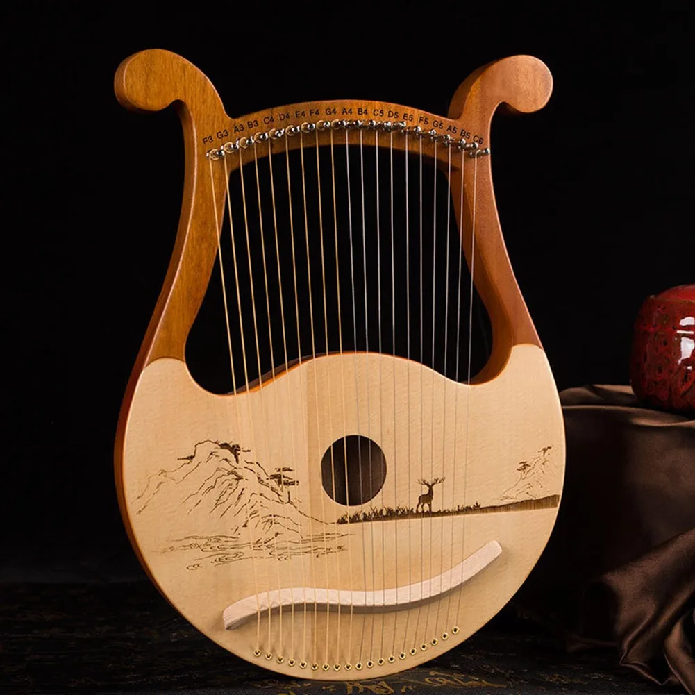 Alta qualidade 19 cordas lira  - Musical Instrument Names avaliação e preço