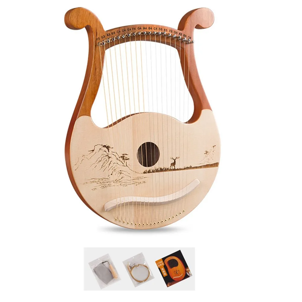 Alta qualidade 19 cordas lira  - Musical Instrument Names avaliação e preço
